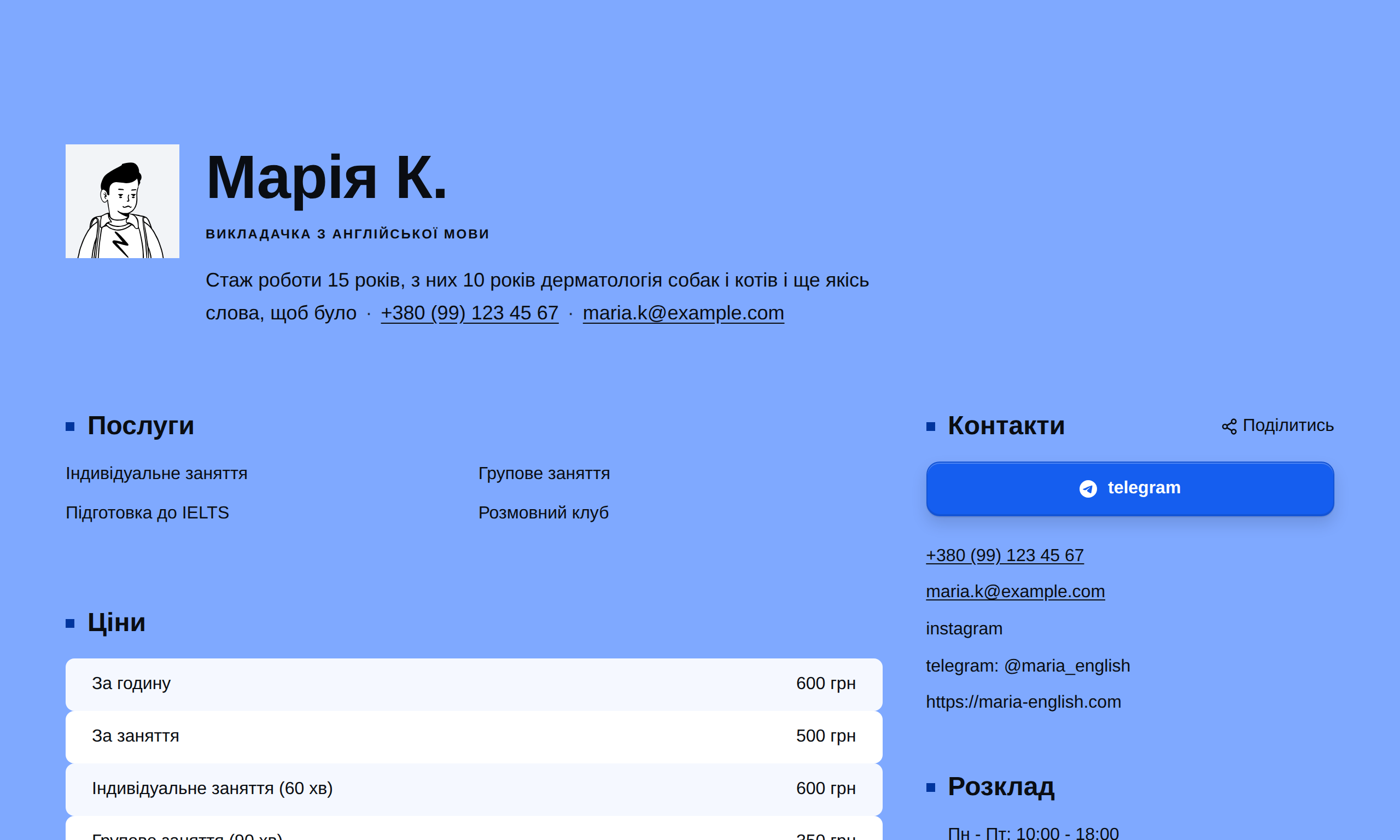 Шаблон «Професійний»