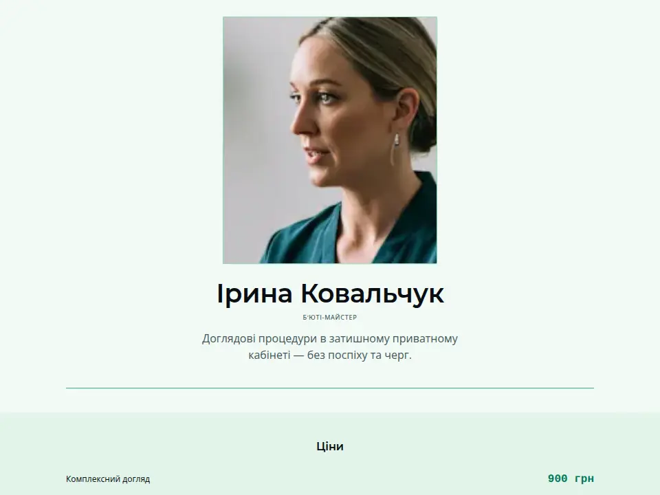 Шаблон «Ділове досьє — Свіжий»