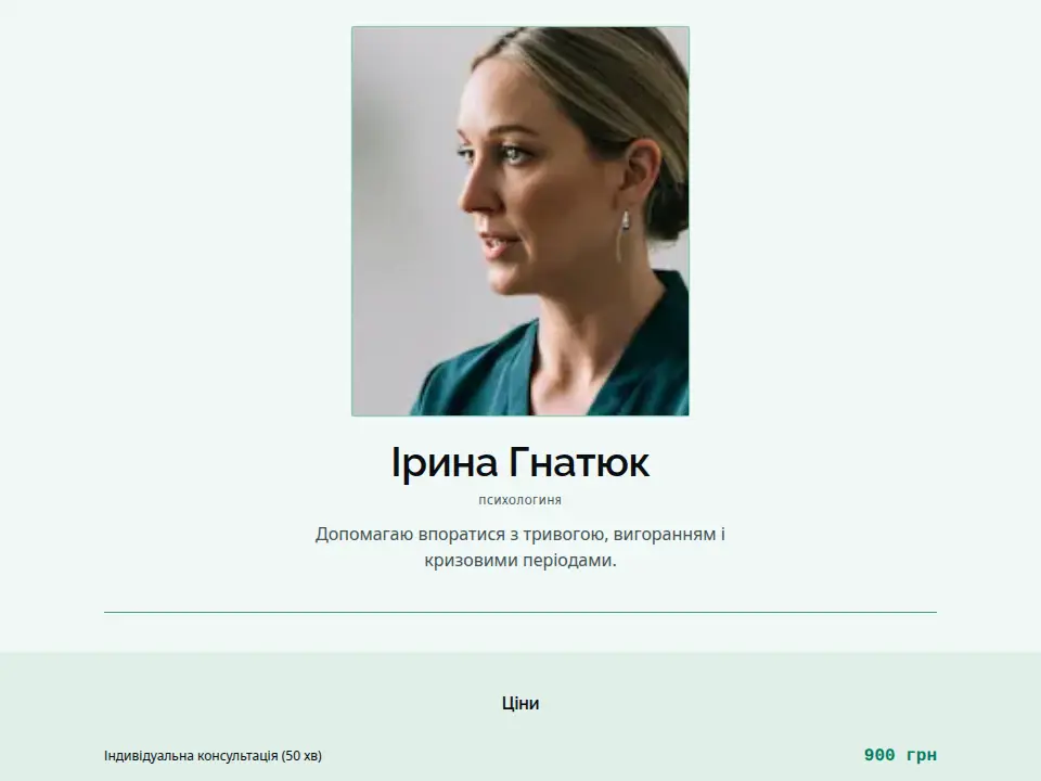 Шаблон «Ділове досьє — Спокійний»